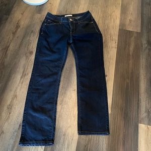Lee Perfect Fit Just below the waist dark blue stretch‎ jeans. Never worn
